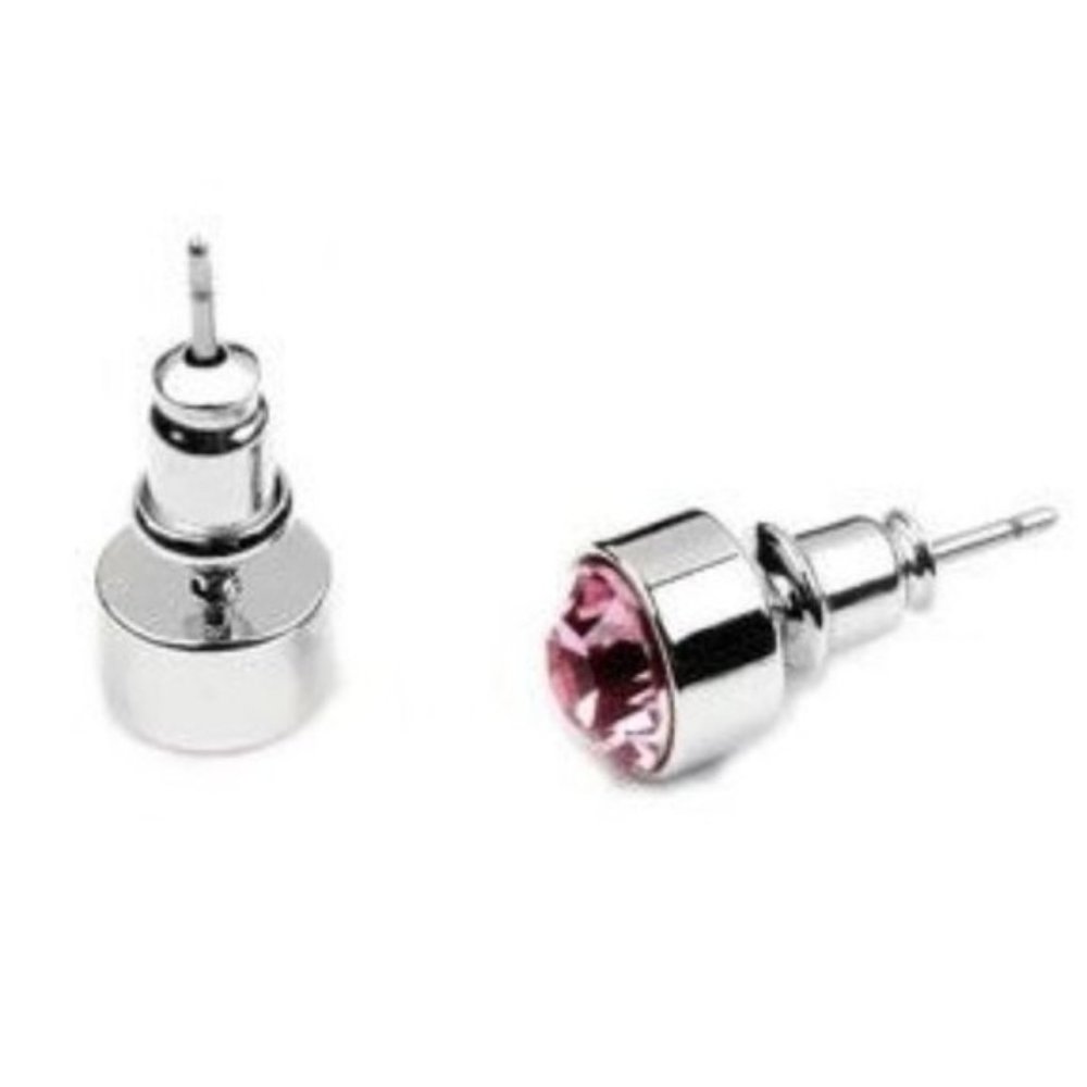 NEW SILVER MINIMAL SOLITAIRE EARRINGS CZ STUDS 925